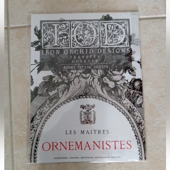 Iron Orchid Designs Other - Iron Orchid Designs Tranfer "Cosette" Les Maitres Ornemanistes New with Tags